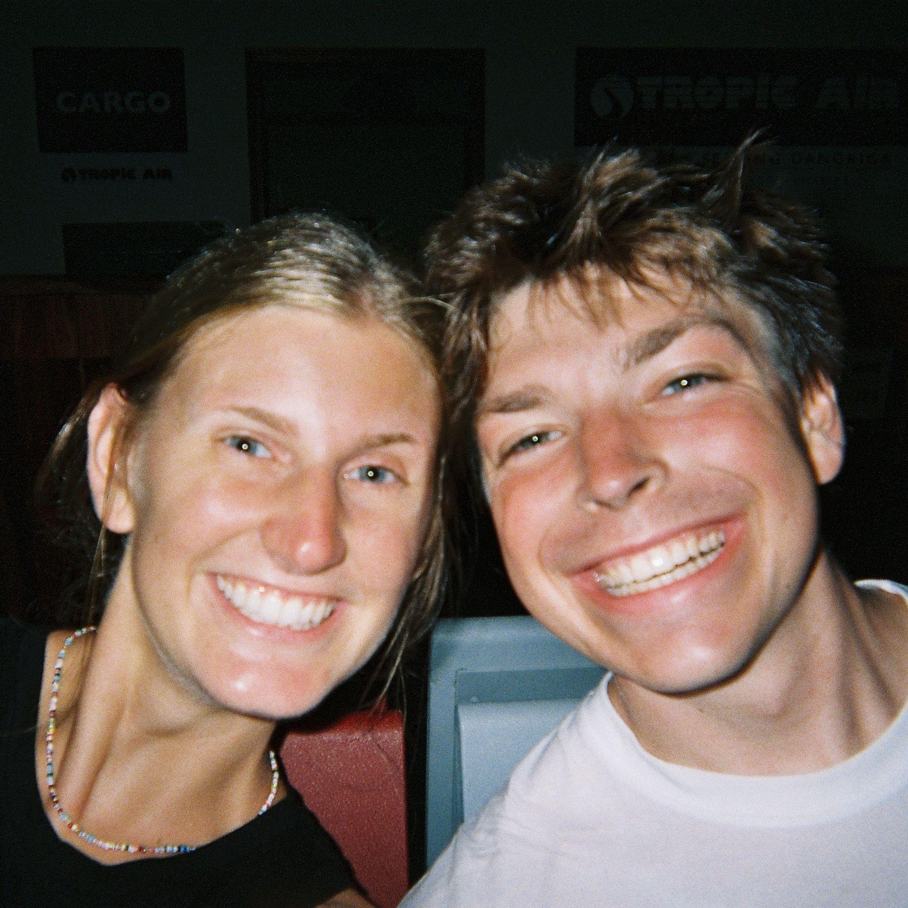 This was right after Tristan asked Lily out for our first date! Our last day in Belize together.