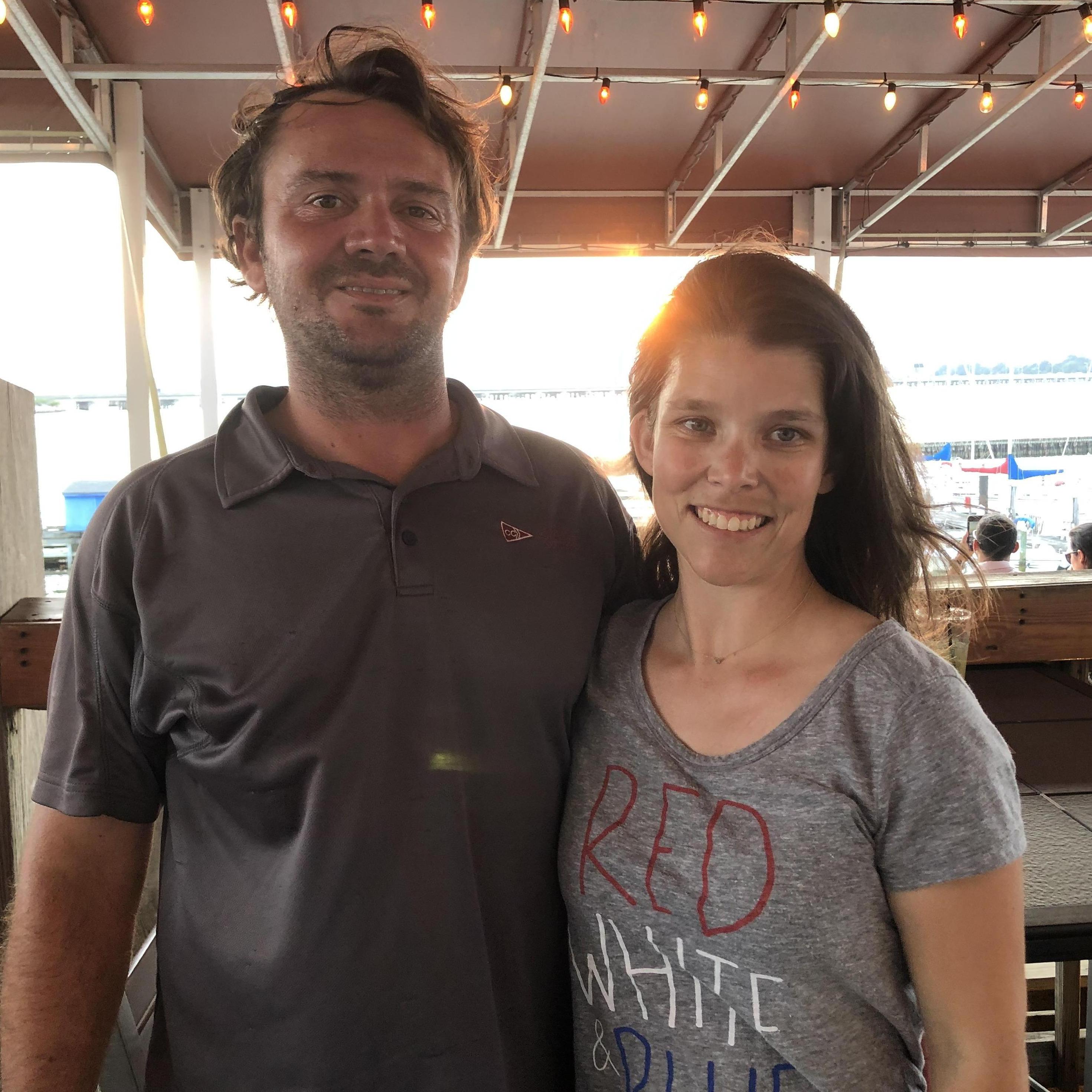 Nothing beats dinner by boat to The Deadrise restaurant in Hampton! Dinner and a sunset!
