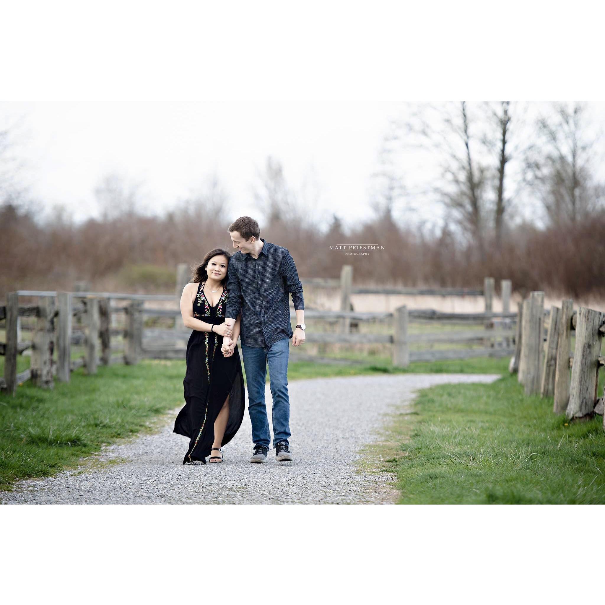Matt Priestman did an amazing job with our engagement pics!