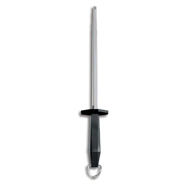 Victorinox Honing Steel Black Plastic Handle, 10-Inch, Combination Cut (40582)