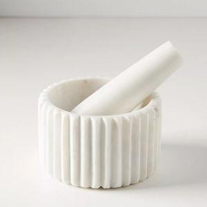 Marble Mortar and Pestle Set