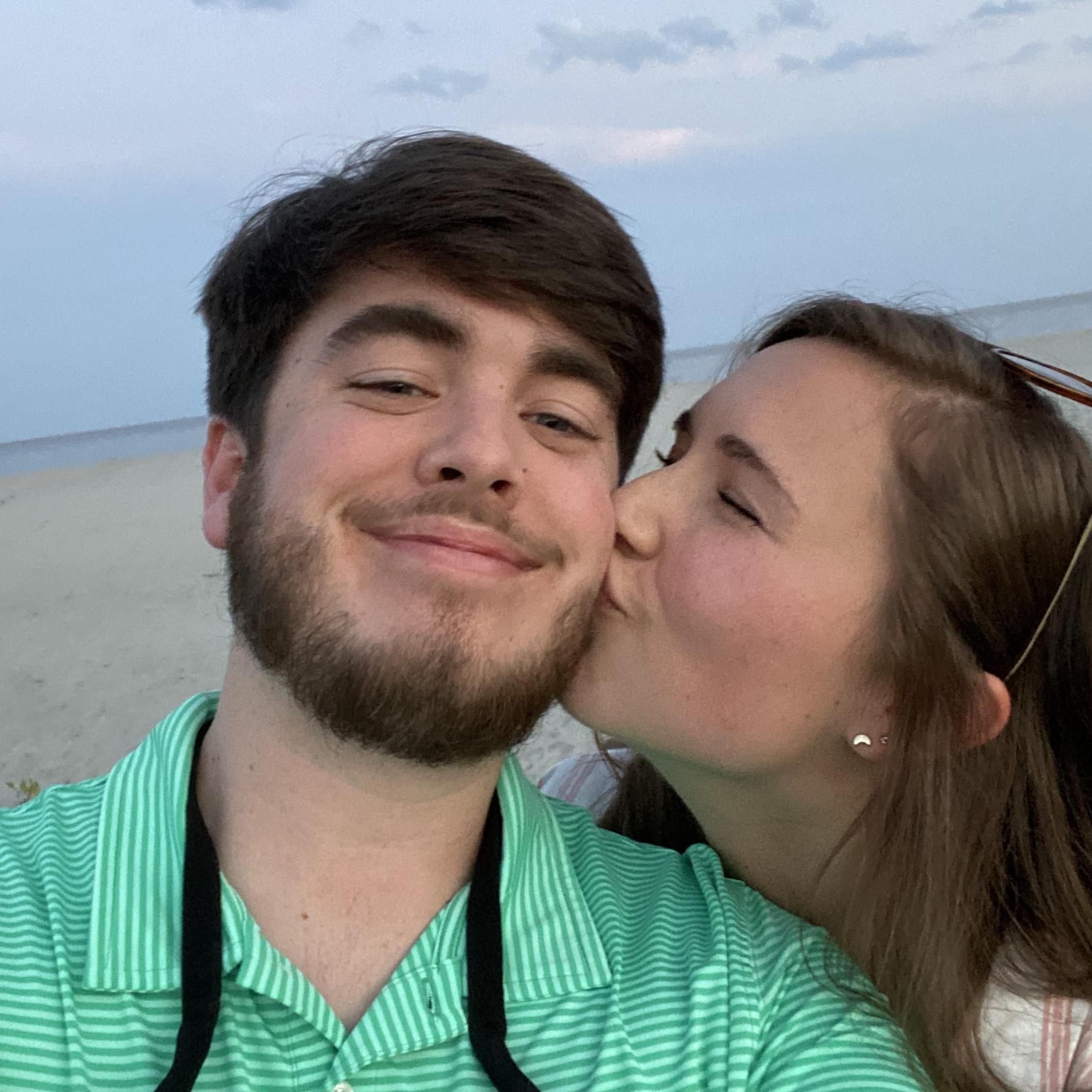 Cheek kisses for the mems. Fun fact: Caroline recently told me that the shirt I'm wearing is her least favorite shirt I own. I still wear it.