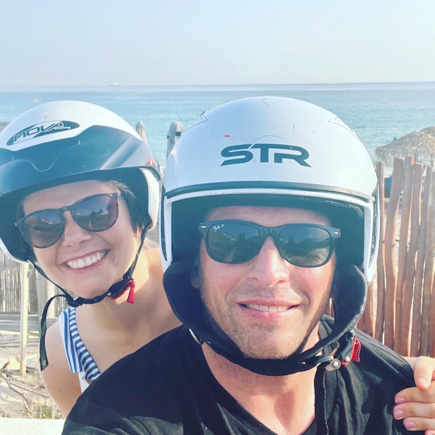 It's a motorcycle drive by