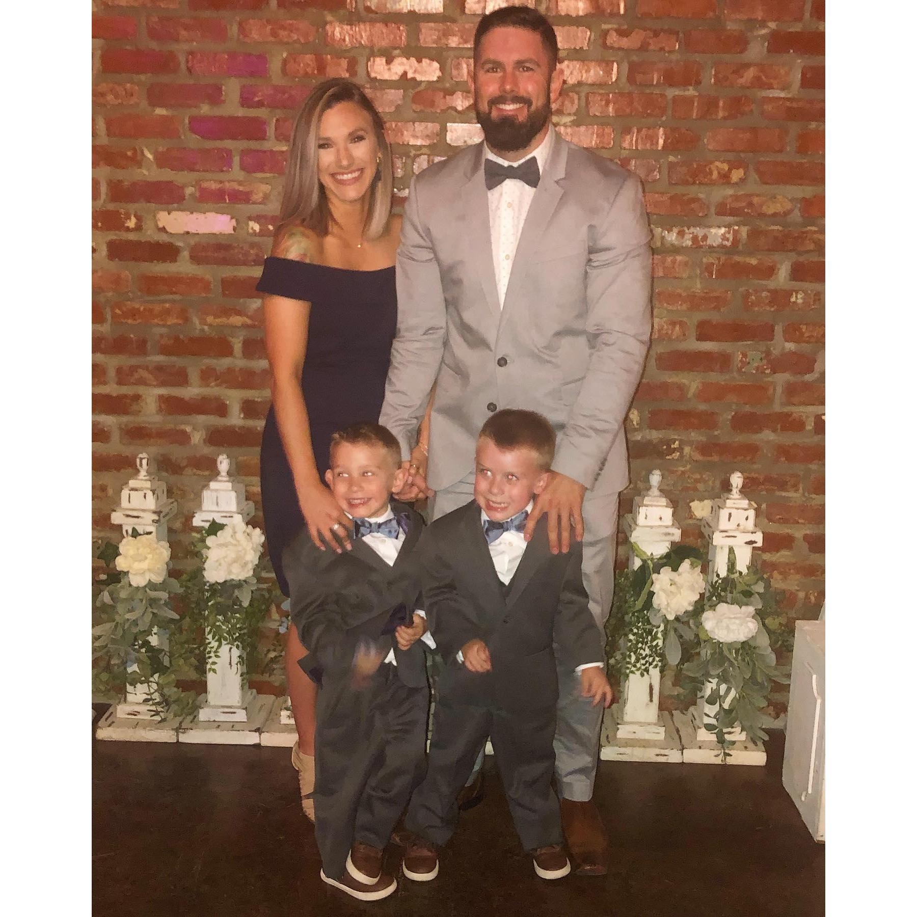 The boys were ring bearers for LeeAnne & Tyler Richard's wedding!