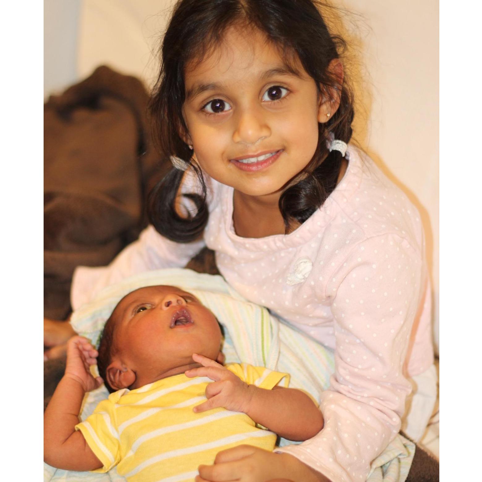 Ritu loving her new brother!