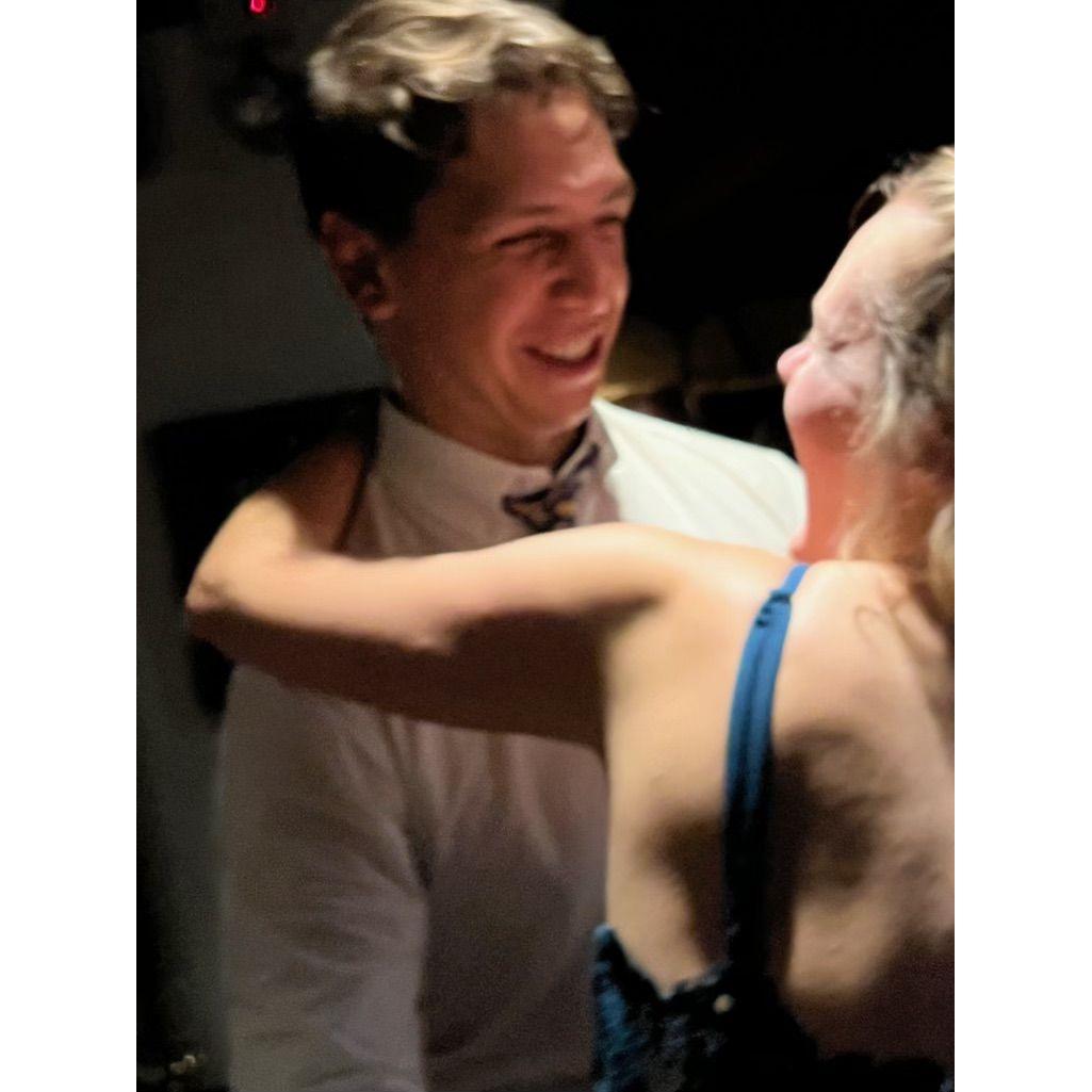 Snap of us meeting on the dance floor
