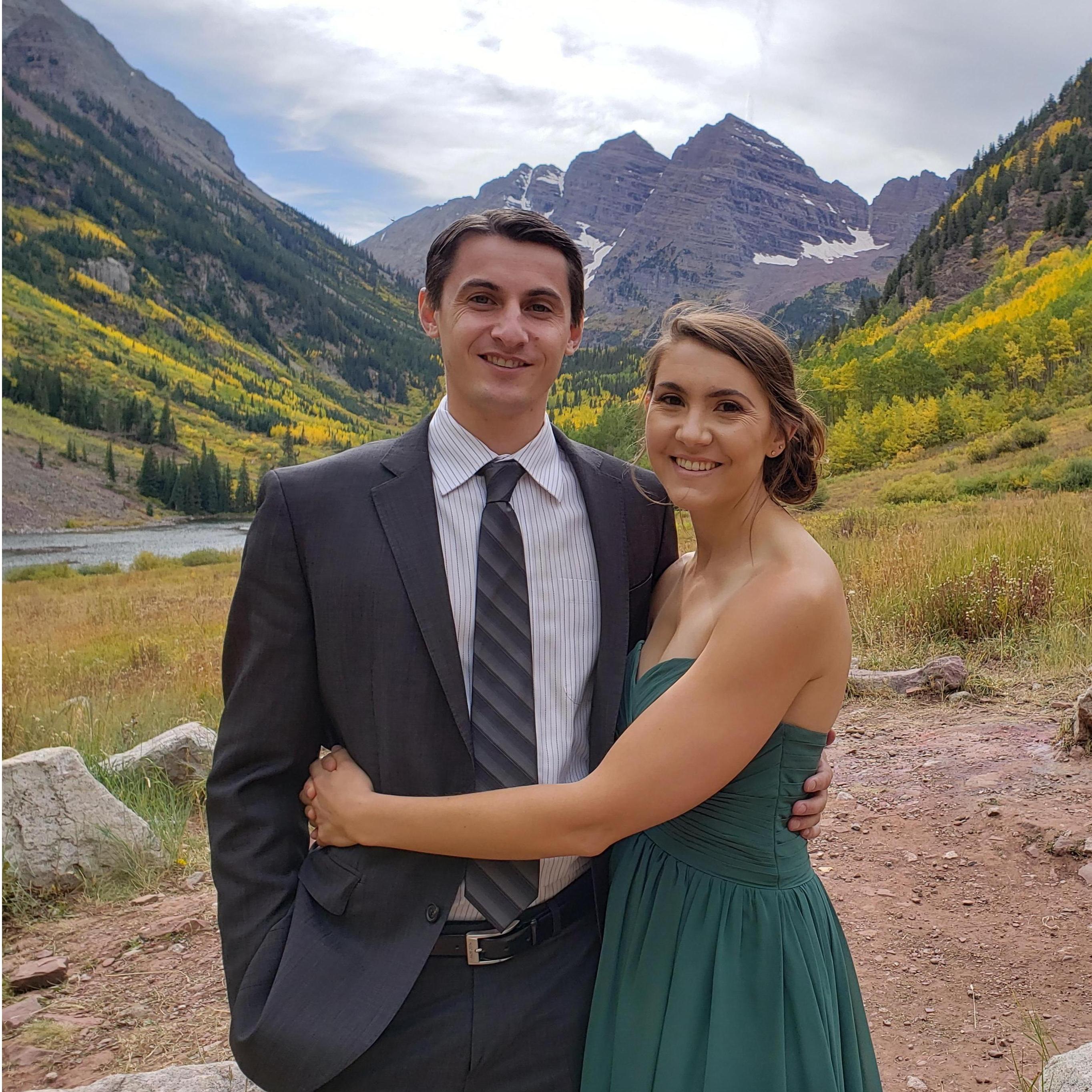 September 2019: Celebrating Emily + Braydon's wedding in Maroon Bells, CO