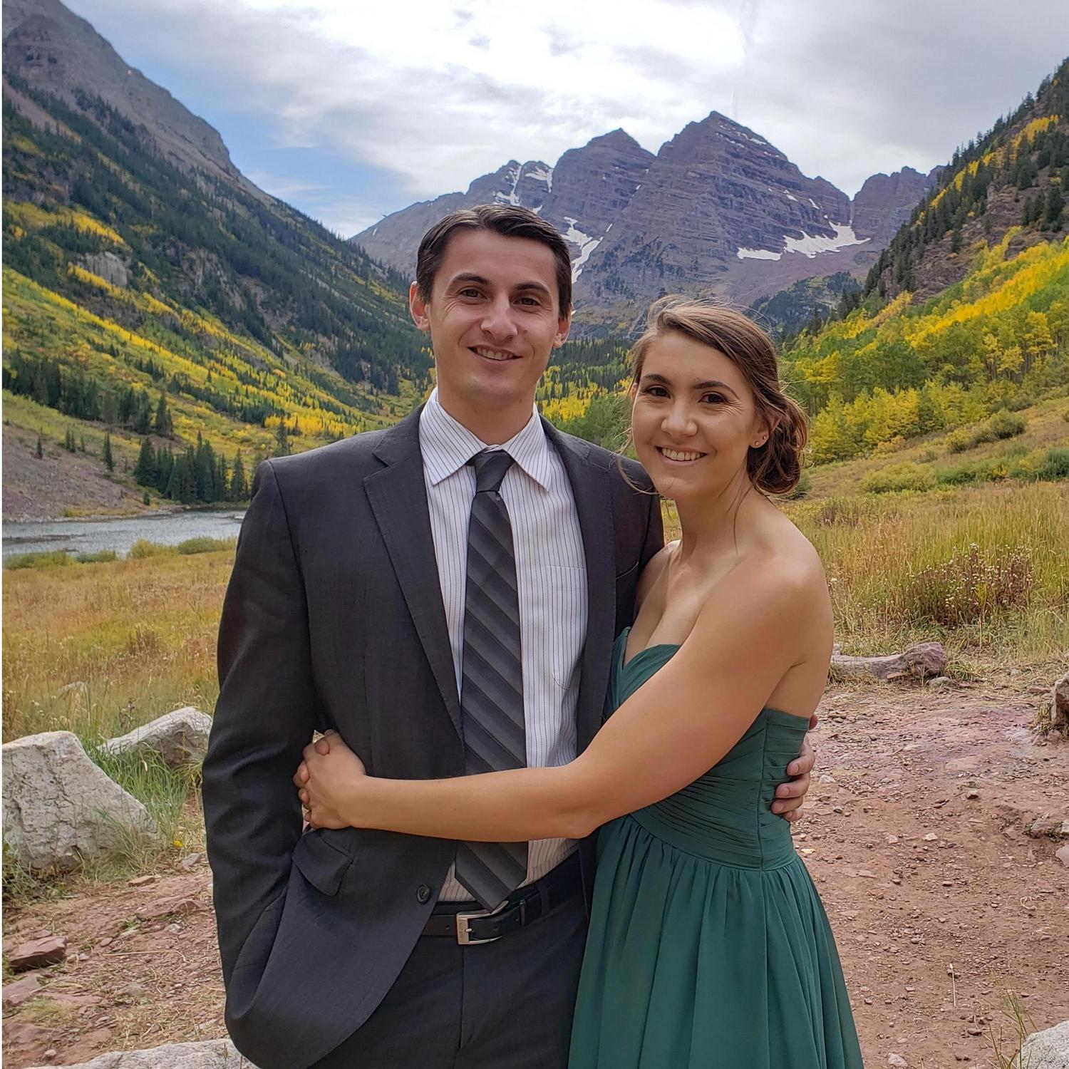 September 2019: Celebrating Emily + Braydon's wedding in Maroon Bells, CO
