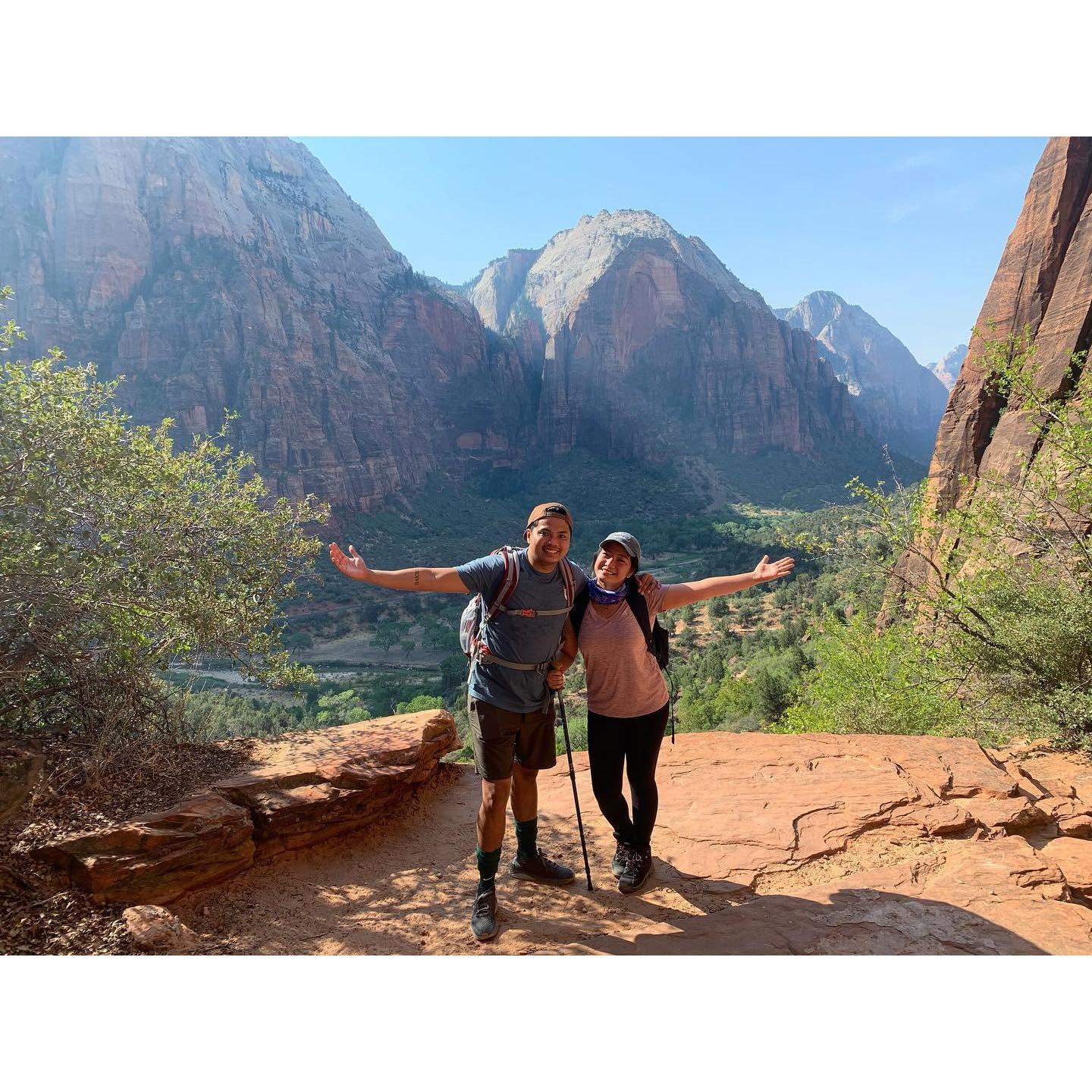 On the way to Angel's Landing but then we saw it was closed because of COVID. [Zion NP]