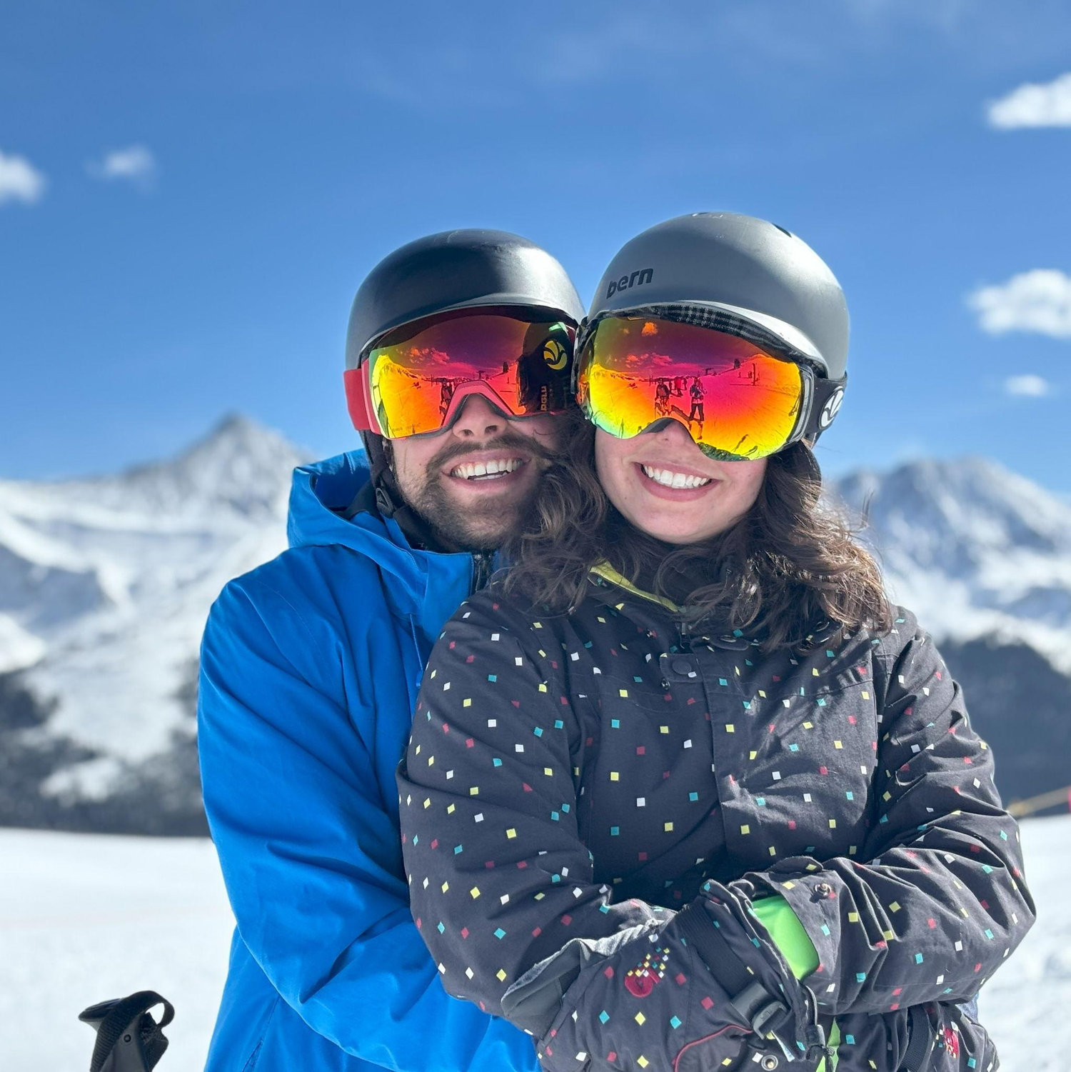 Matias has always had a love for skiing that Malorie slowly learned to appreciate as her ski skills improved.