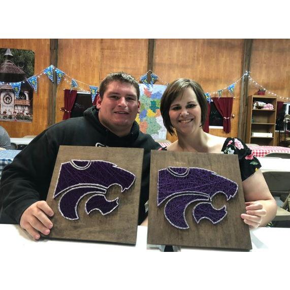 One of our earlier dates - I had him take a String Art class with me. We both really enjoyed it! It was our first time.
