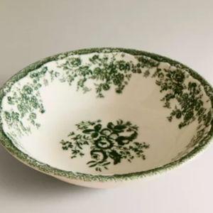 FLORAL EARTHENWARE BOWL