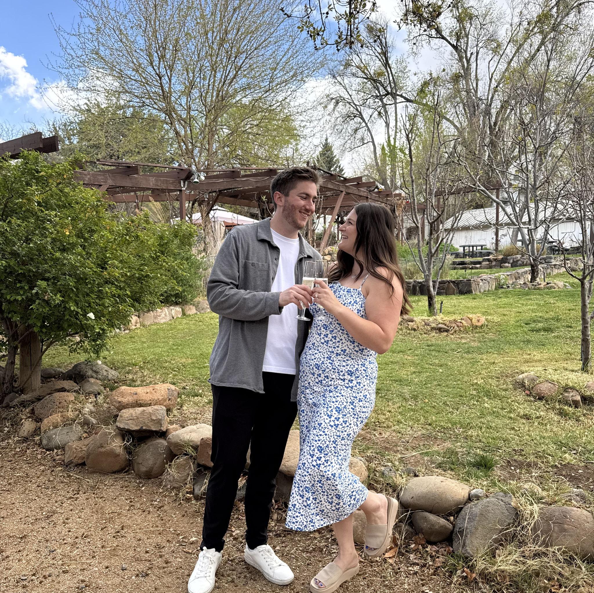 Proposal at Page Springs Wine Cellar in Cottonwood, AZ