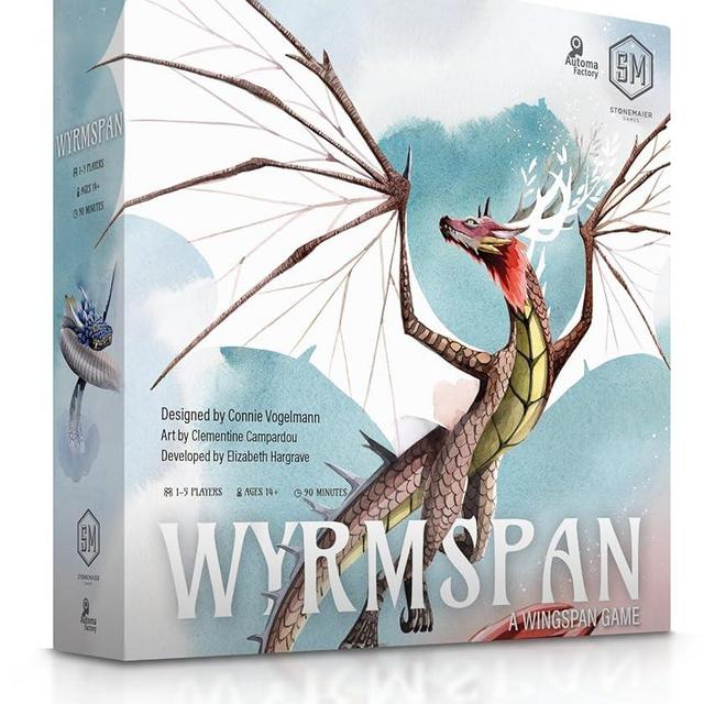 Stonemaier Games: Wyrmspan - A Wingspan Game | Build a Cavernous Sanctuary for Beautiful Dragons in This Strategy Board Game | for Adults and Family | 1-5 Players, 90 Min, Ages 14+