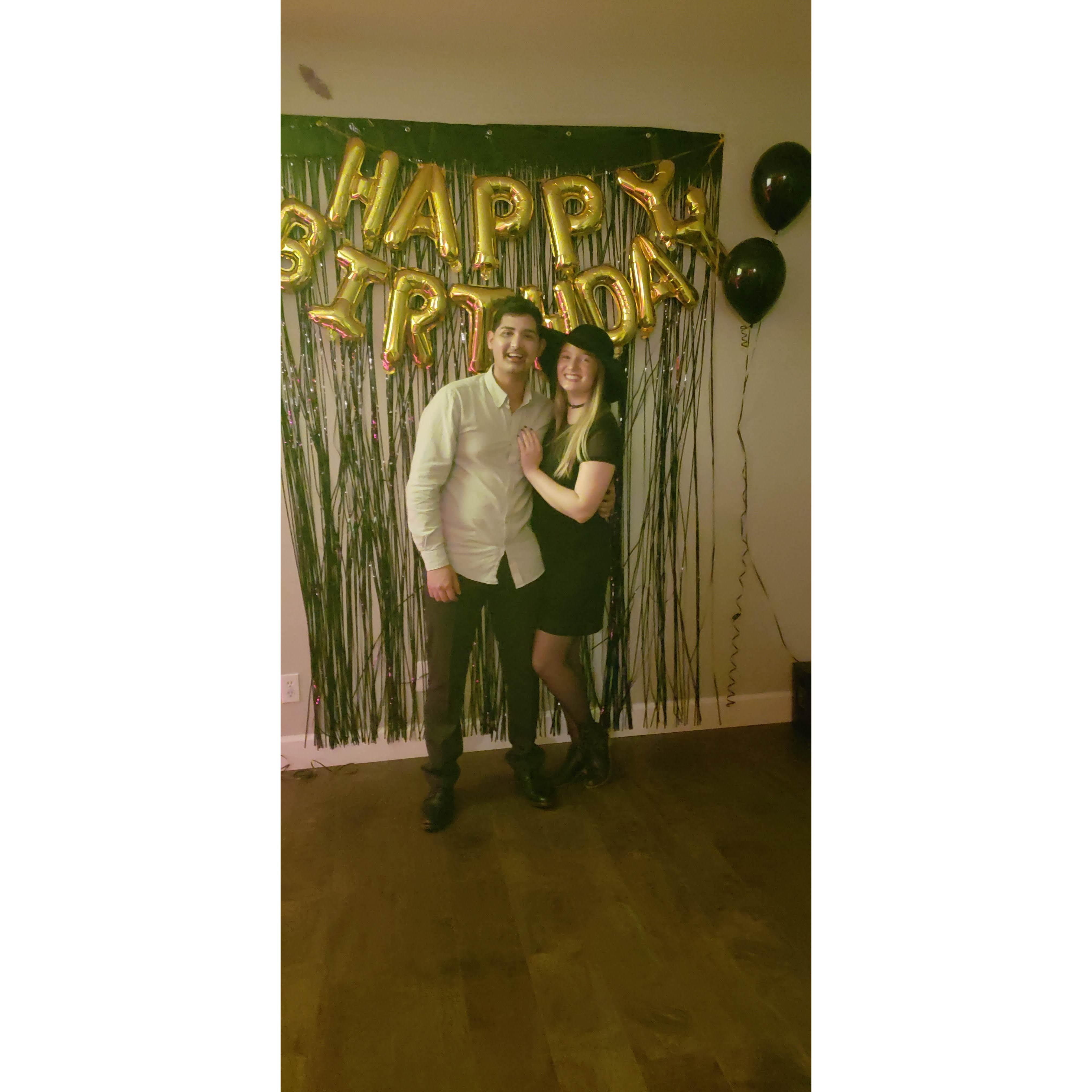 Birthday/Halloween party, 2018.