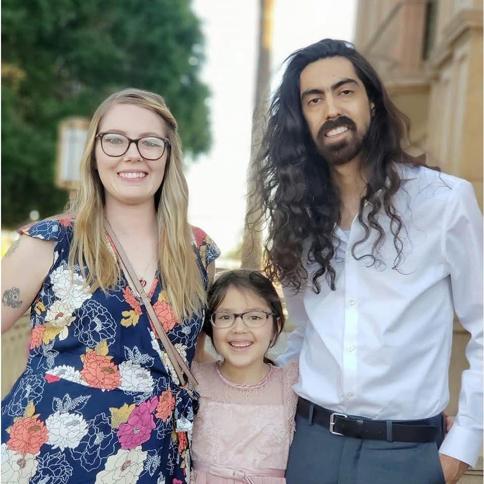 Honoring Mia at her baptism.