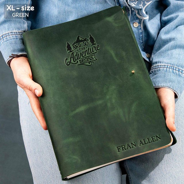 Custom Extra Large Leather Journal, A4 Leather Journal Gift for Writer, Custom Leather Journal, Handmade Journal for Poetry