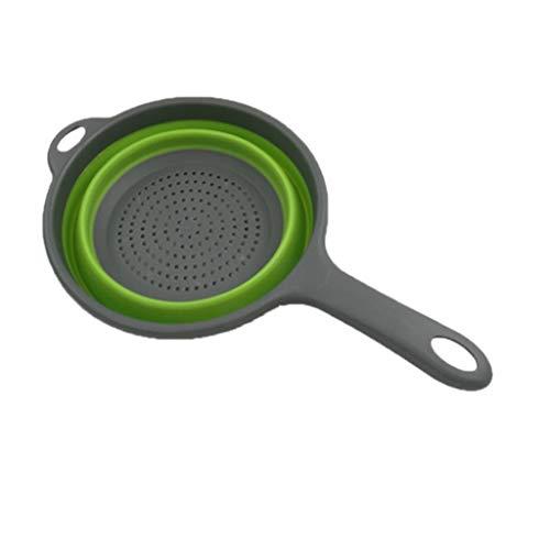 Fine Fruit Vegetable Washing Strainer,Kitchen Foldable Silicone Strainers,Collapsible Colanders with Handles,Space-Saver Strainers Colander