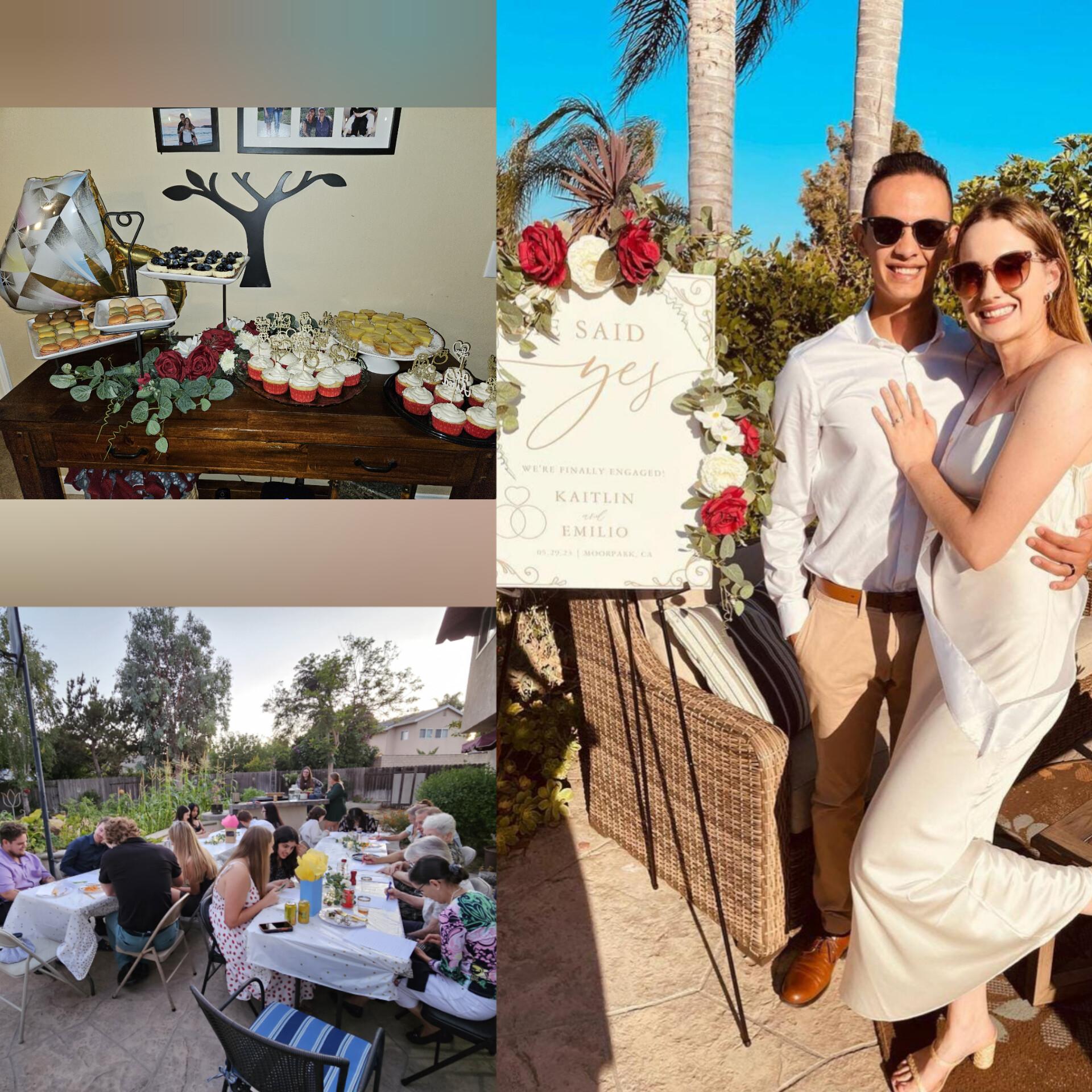 Our engagement party! It was a joy to plan out together and a beautiful evening with friends and family. / Nuestra fiesta de compromiso! Fue un placer planear juntos y pasar una hermosa tarde con amigos y familiares.