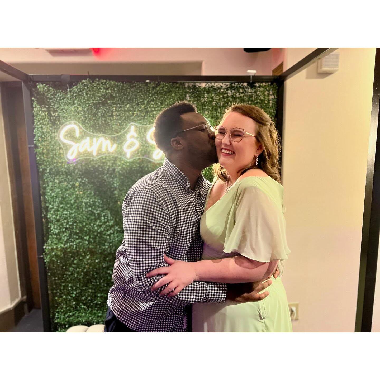 Sam and Stephane's wedding in Columbus, Ohio in April 2024.