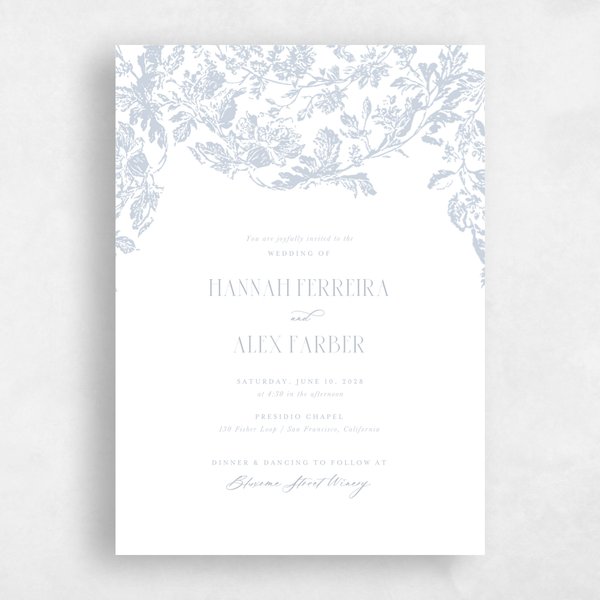 Ariella Landscape | Black | Zola Wedding Invitations