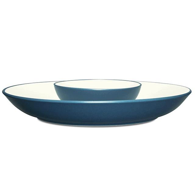Noritake Colorwave Blue 13-3/4-Inch Chip and Dip