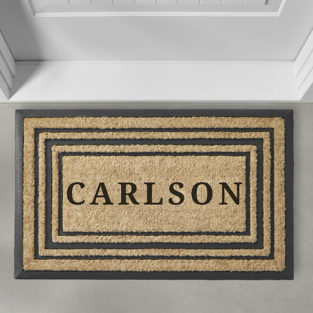Williams Sonoma Triple Picture Frame Doormat - Personalized