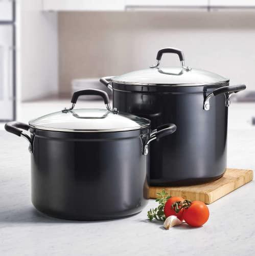 4-Piece Nonstick Stock Pot Set 12 Quart 350°F (176°C)