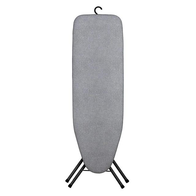 Bartnelli Rorets Ironing Board Made in Europe | Compact Space Saving Smart Hanger Iron Board for Easy Storage | Lightweight, 4 Layer Cover Pad, 4 Leg, for Dorm, Laundry Room, or Small Space(43x13-35)