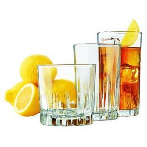 Libbey Brockton Glass Drinkware 18pk Set six 10.5oz six 11.5oz six 13oz