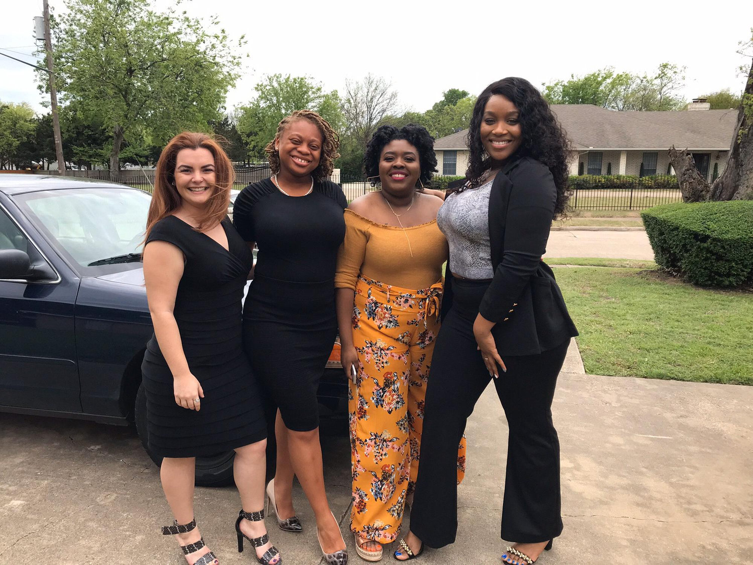 Mikayla, Kyla, Jade, and Jozlyn on Easter