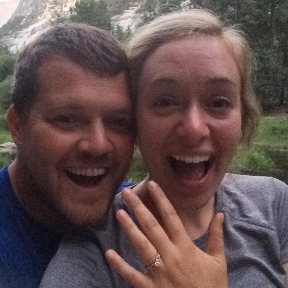 Our "we just got engaged!!!" faces