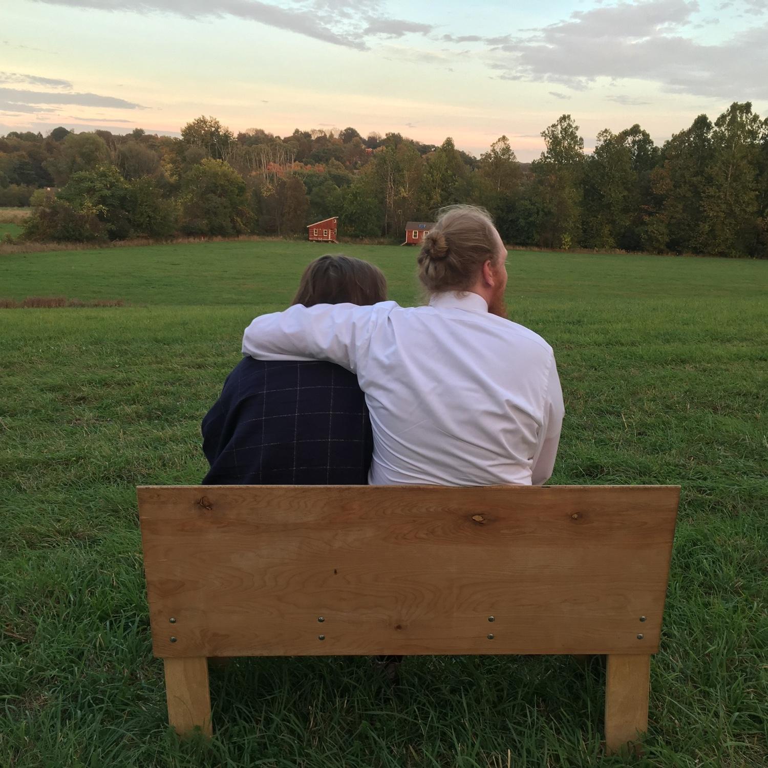 October 2017- One of the most lovely pictures of us- Gab's cousin snapped this at a family wedding in upstate New York. It's been Gab's laptop background ever since!