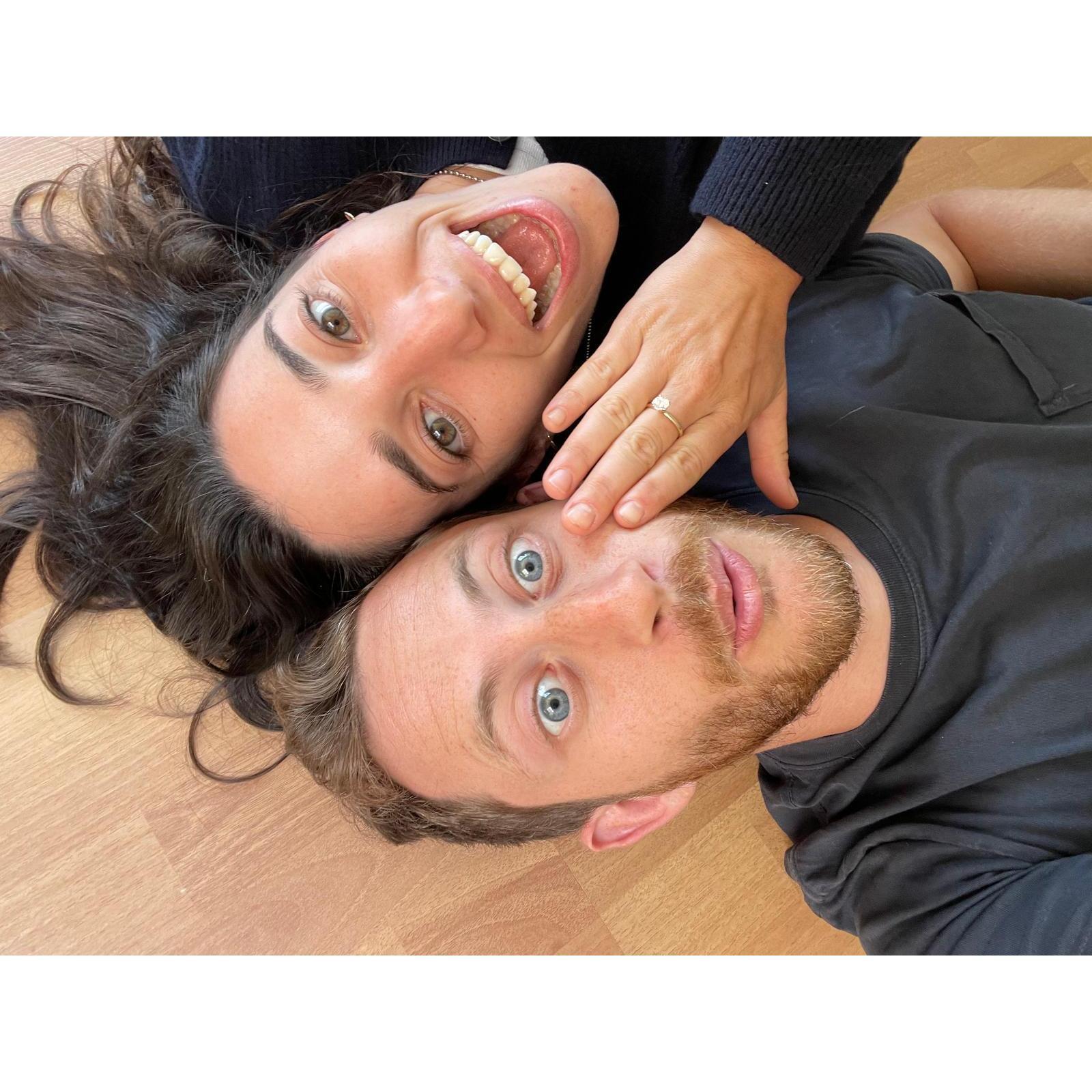 Post engagement selfie