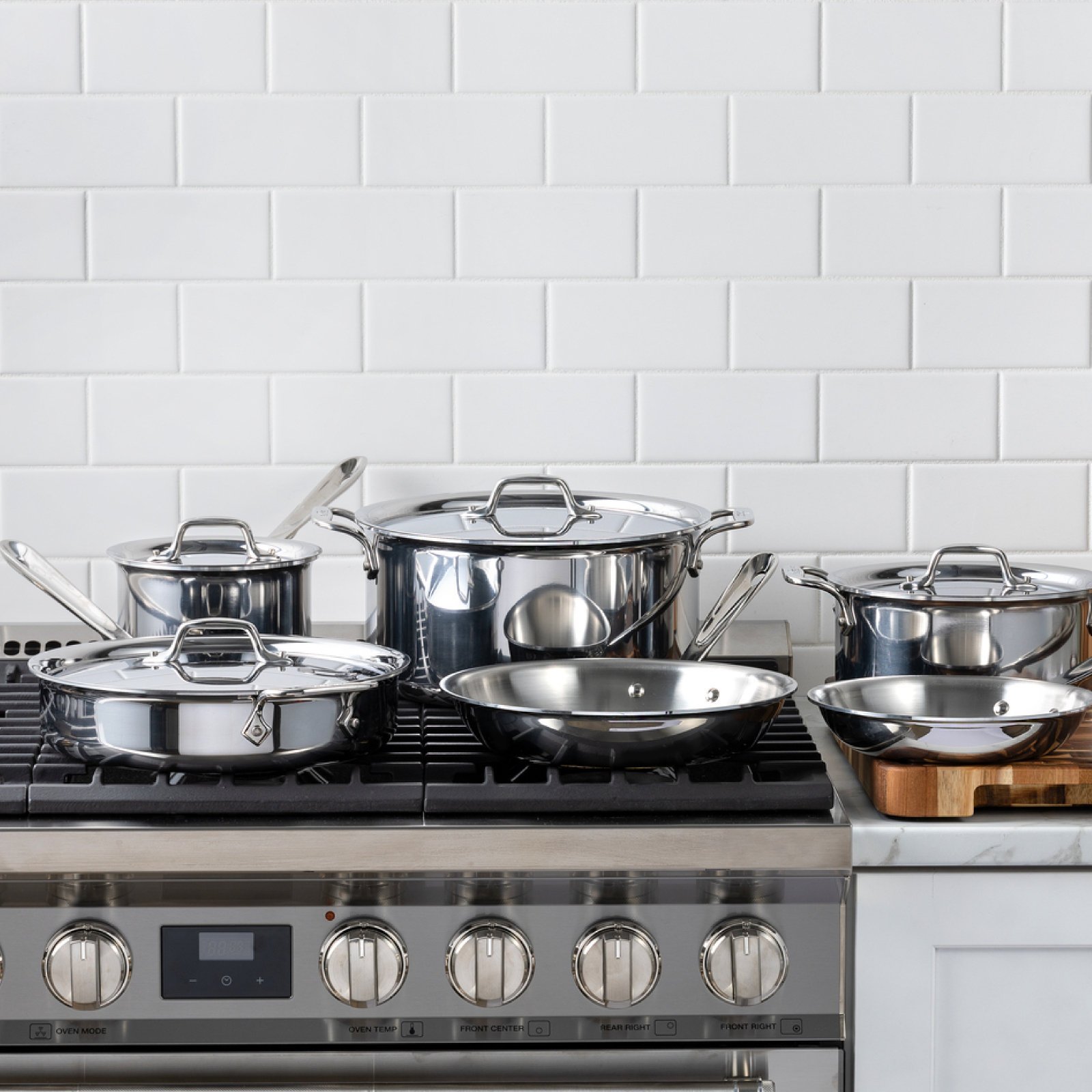 All-Clad, d3 Cookware Set, Tri-Ply 10 Piece | Zola