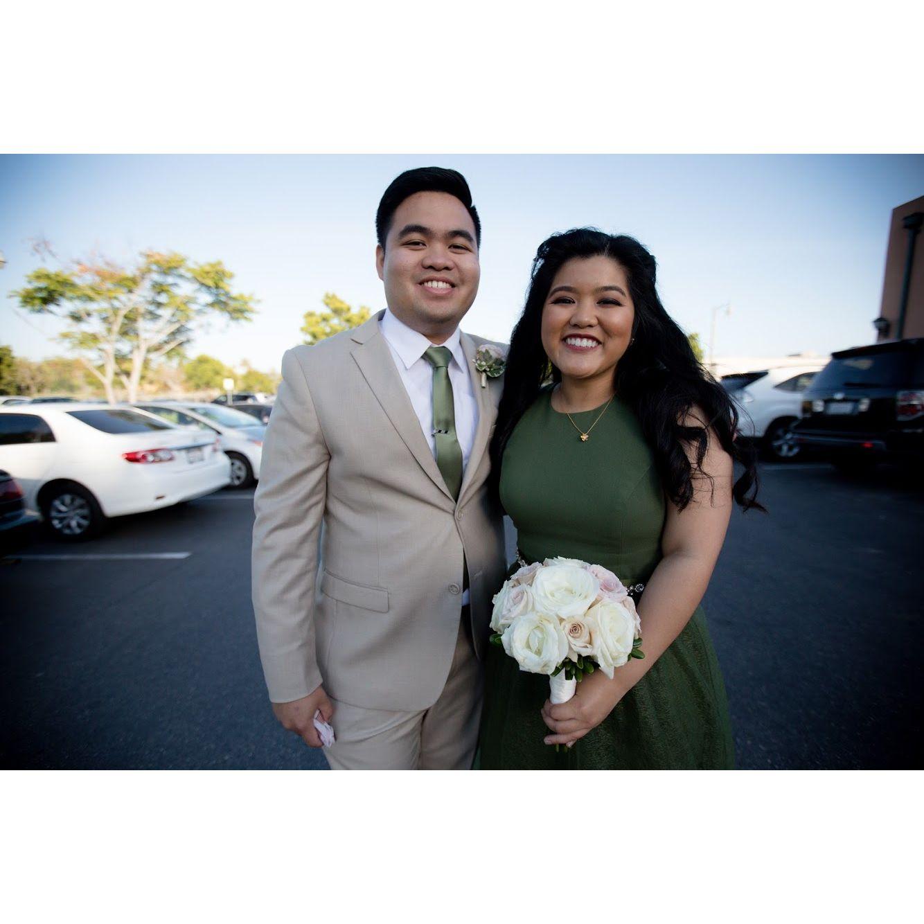 Terrence & Jackie at Ron & Ate Yhey's wedding in May 2019 - he was the Best Man and Jackie was the MOH. This is the night Terrence confessed his feelings to Jackie (: