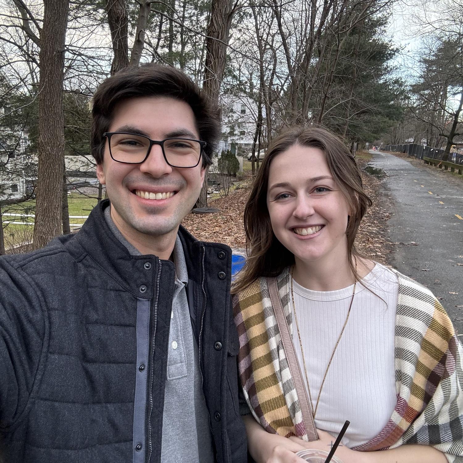 Our first meeting in Lexington, MA (and our first picture together!)