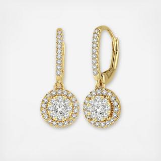 Diamond Cluster Earrings