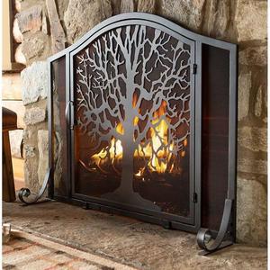 Tree of Life Fire Screen with Door