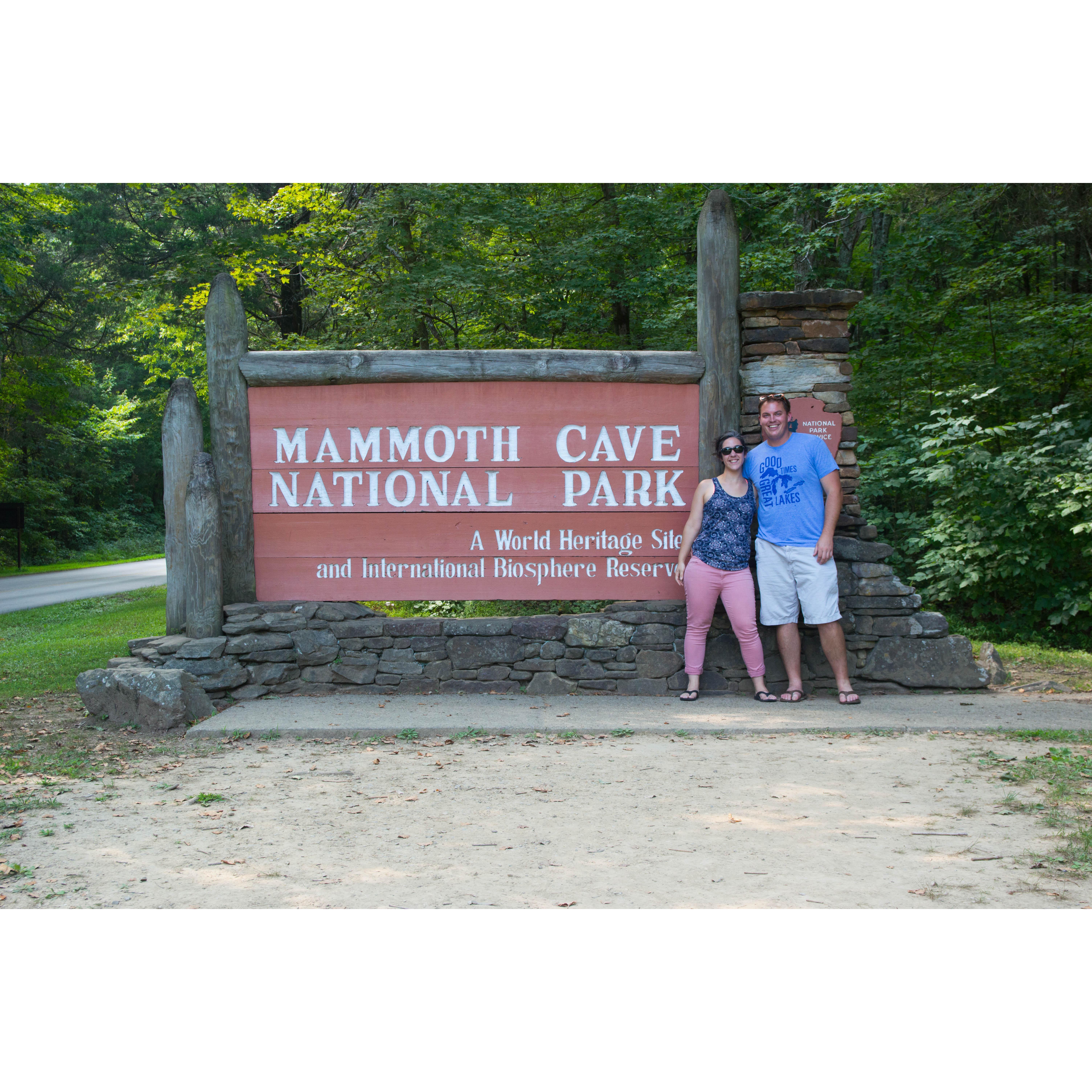 It's our goal to hit all the National Parks some day. We were driving through KY and stopped by Mammoth Cave on our way to TN for the solar eclipse!