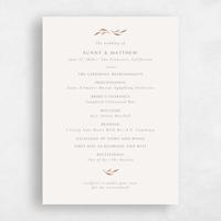 Brown Wedding Program - Clairemont