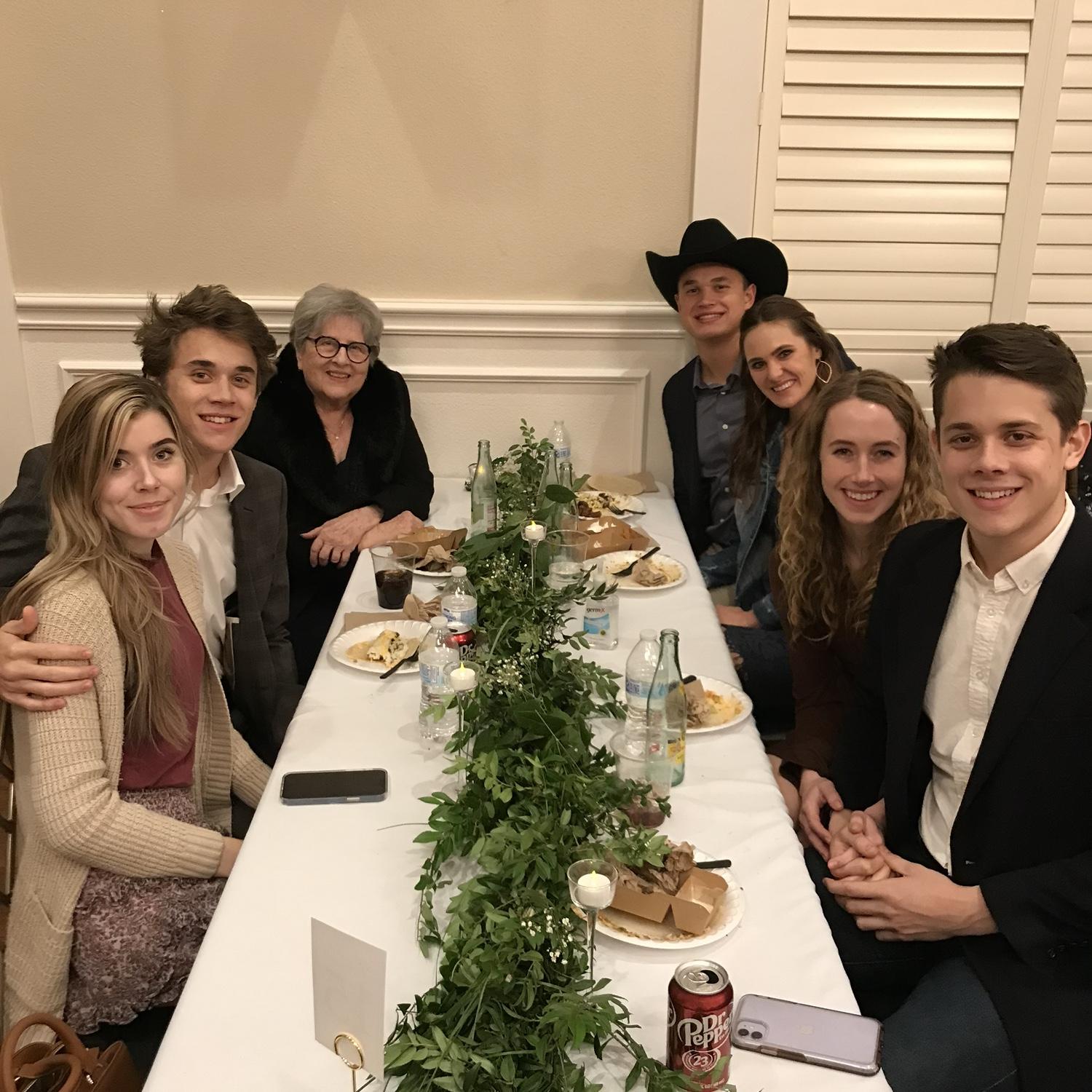 at a family wedding