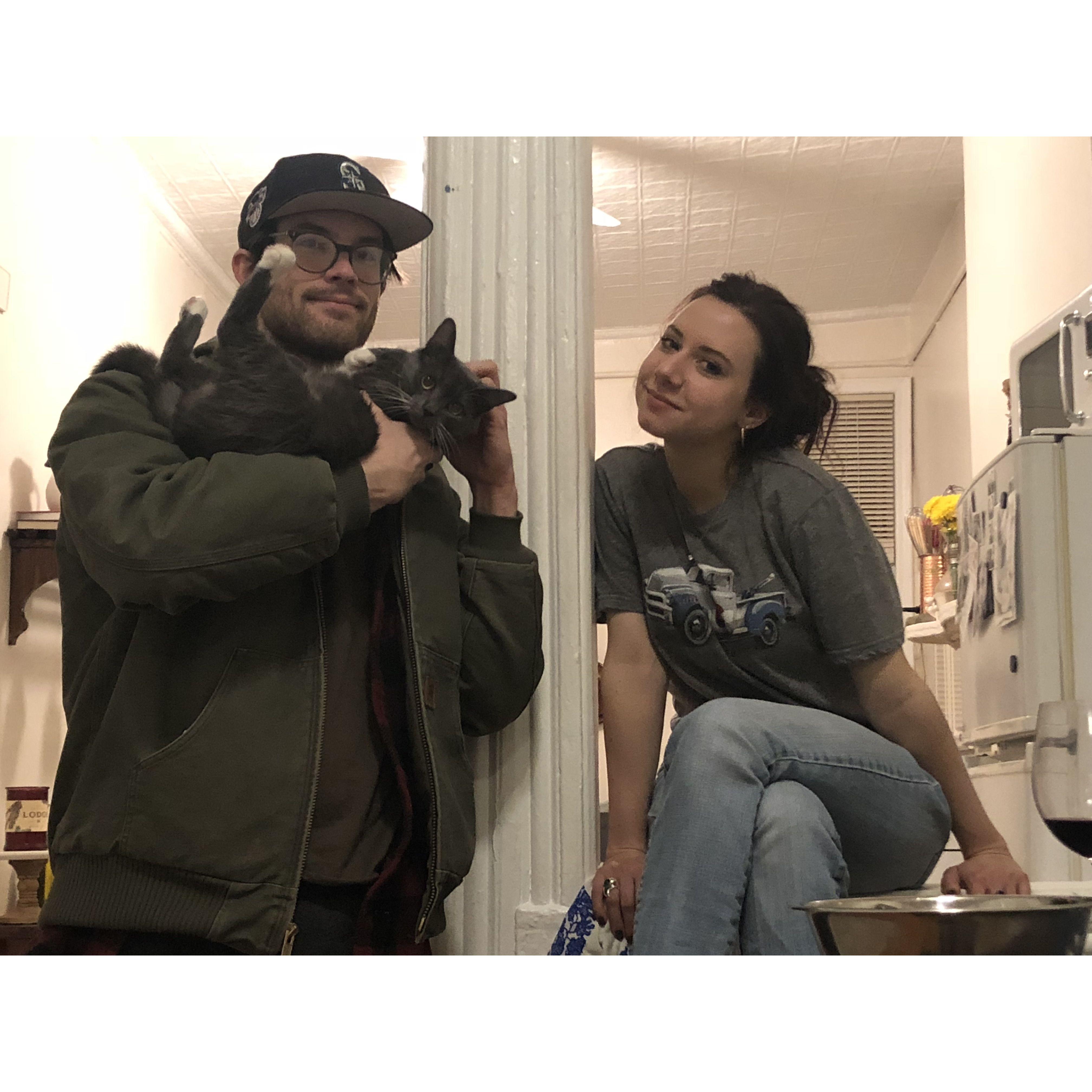 hanging in the apartment with Lilla