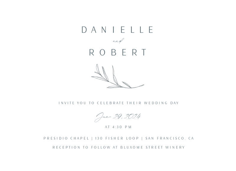 Avila Landscape | White | Zola Wedding Invitations