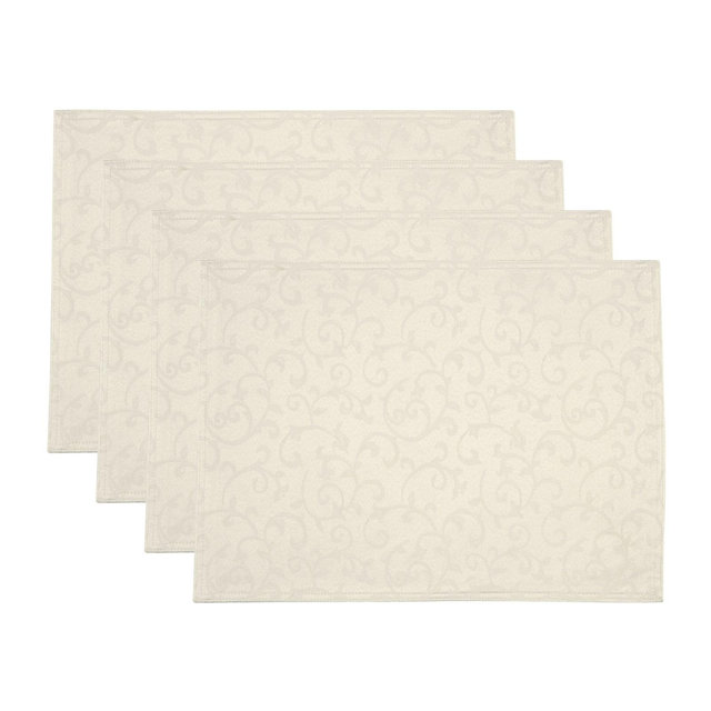 Lenox Opal Innocence Placemats, Set of 4 - Ivory - 13x18