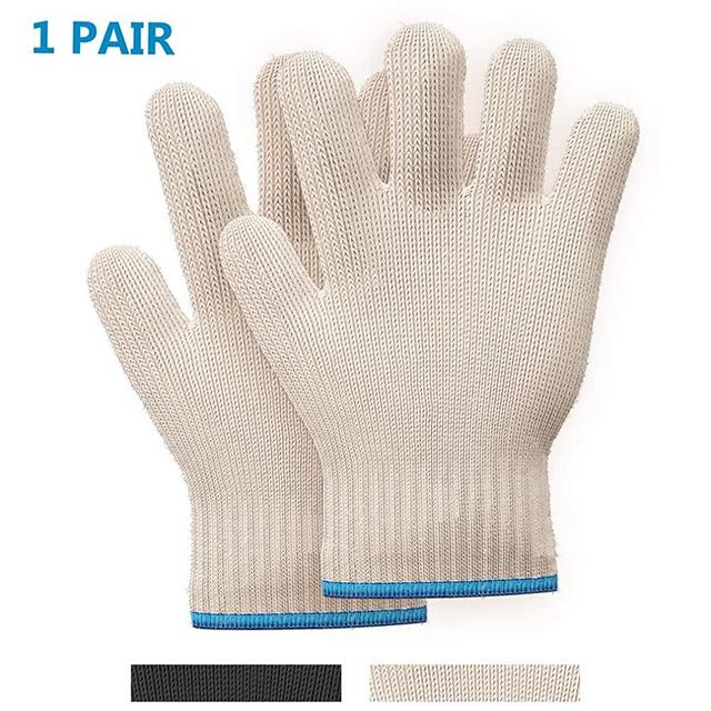 Killer's Instinct Outdoors 1pair Heat Resistant Gloves Oven Gloves Heat Resistant With Fingers Oven Mitts Kitchen Pot Holders Cotton Gloves Kitchen Gloves Double Oven Mitt Set Oven Gloves With Fingers