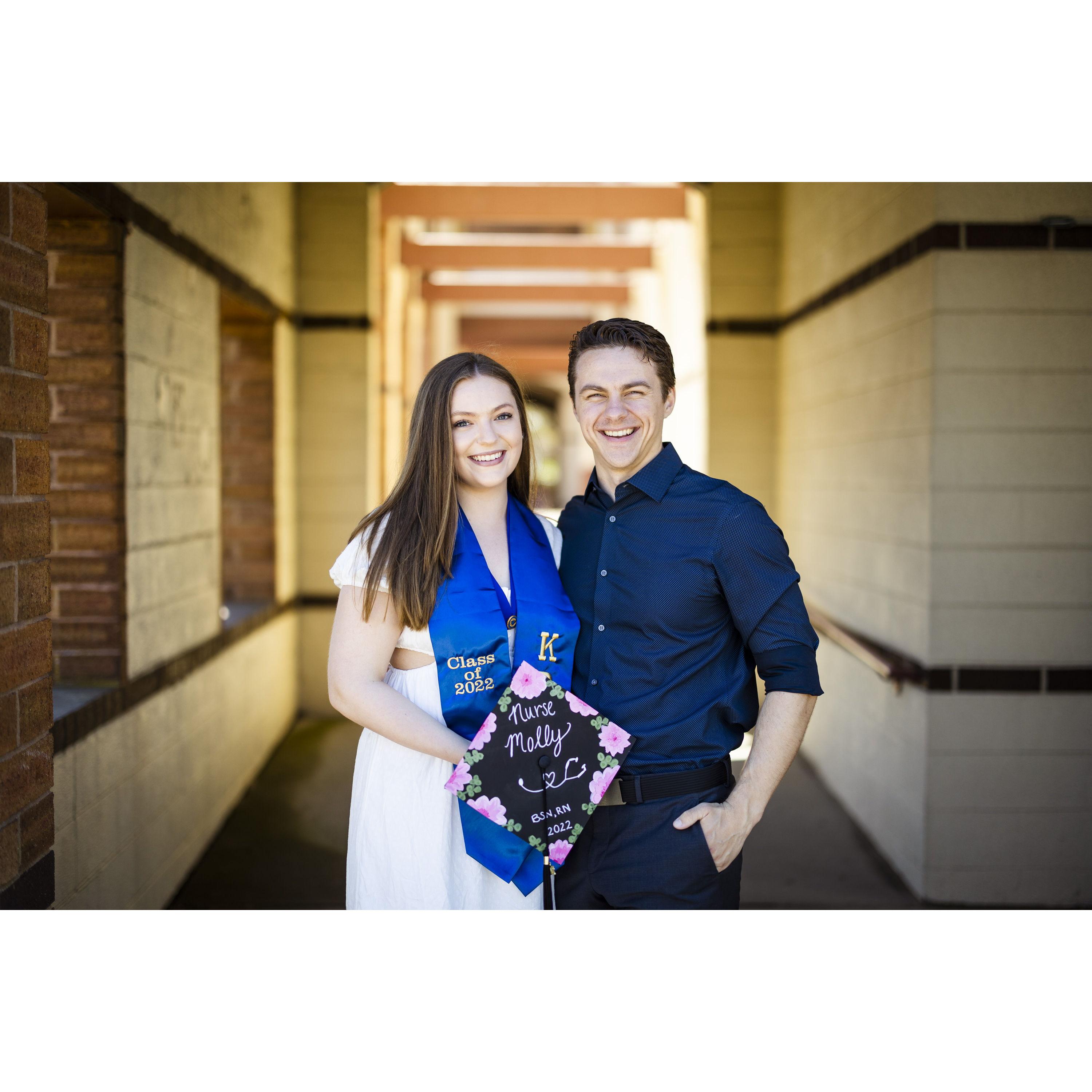 Molly's graduation from nursing school 2022