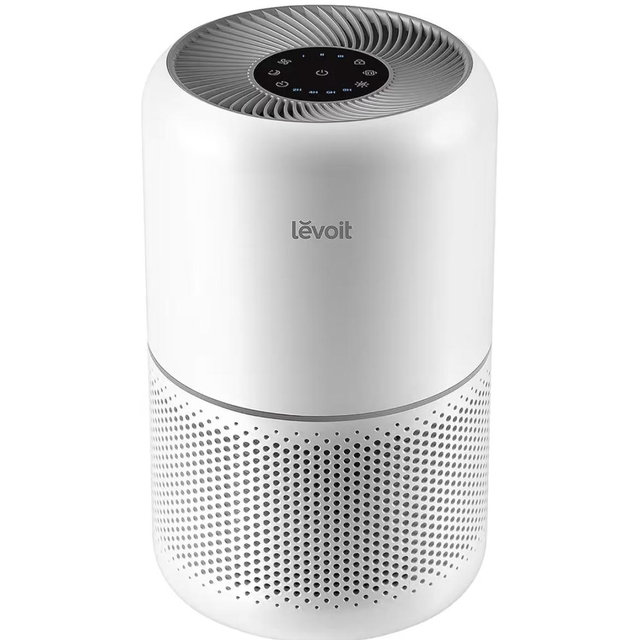 LEVOIT Air Purifier for Home Allergens Pet Hair in Bedroom, Covers Up to 1073 ft² by 56W High Torque Motor, AHAM VERIFIDE, 3-in-1 Filter with HEPA Sleep Mode, Remove Dust Smoke Odor, Core300-P, White