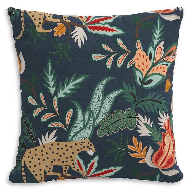 Sparrow & Wren Down Pillow in Safari Navy, 20" x 20"