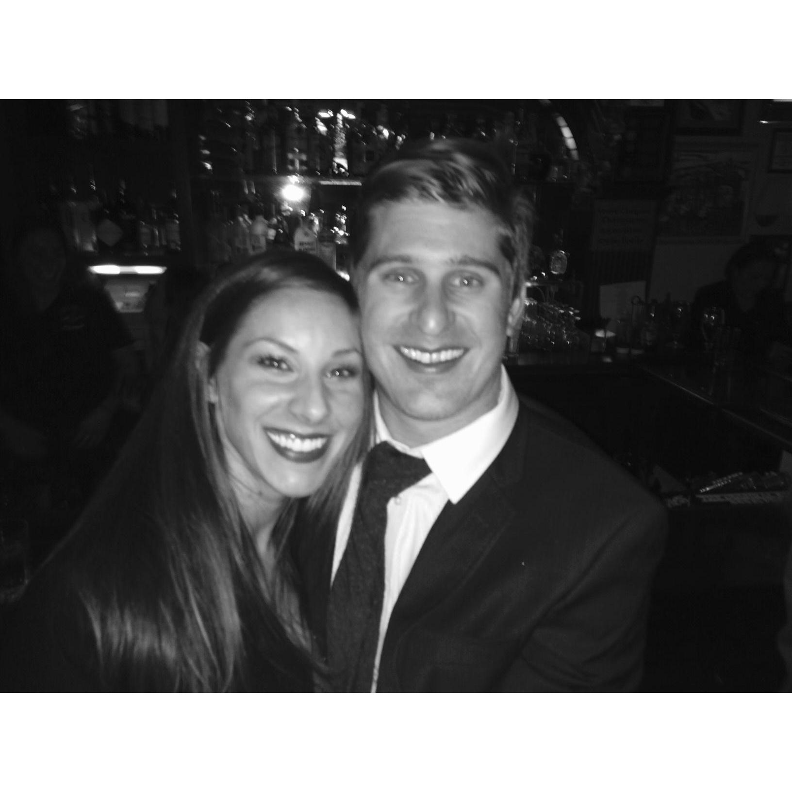 We first said "I love you" right before our friend snapped this pic :)
